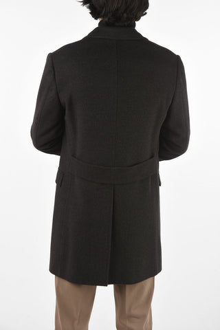 Virgin Wool Double Breasted Coat