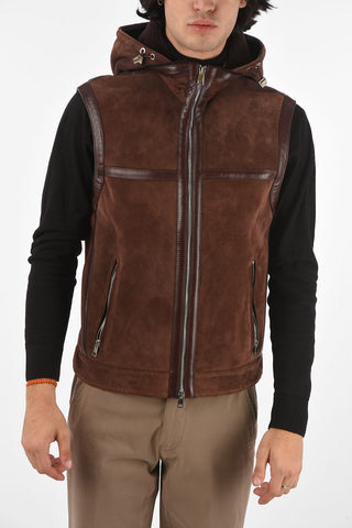 Shearling Hoodie vest