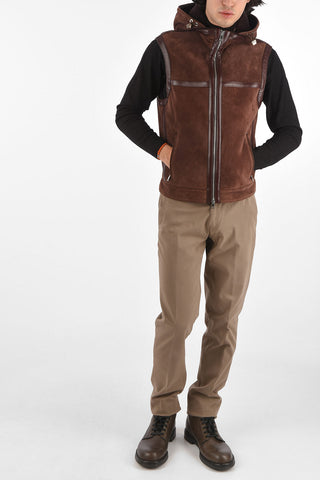 Shearling Hoodie vest