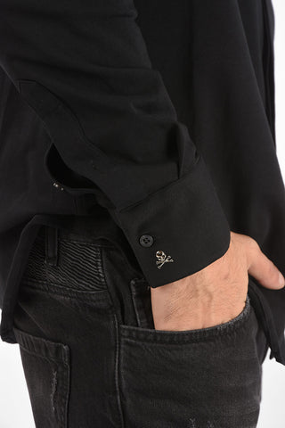 HOMME hidden closure Diamond Cut LS shirt