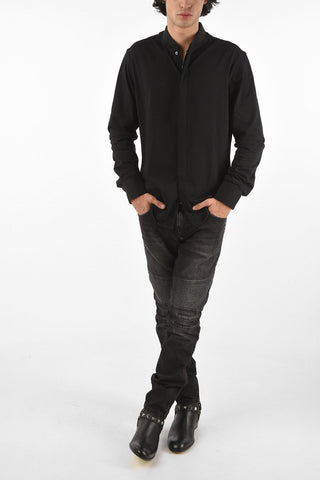HOMME hidden closure Diamond Cut LS shirt