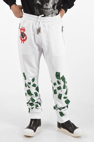 HOMME printed GREEN MONEY jogger pants