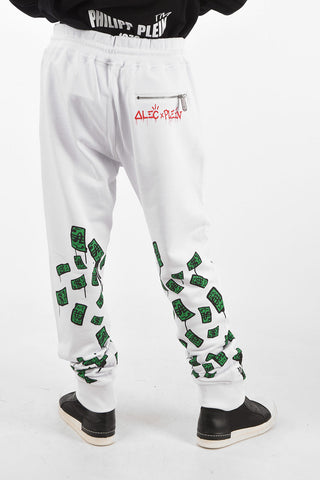HOMME printed GREEN MONEY jogger pants