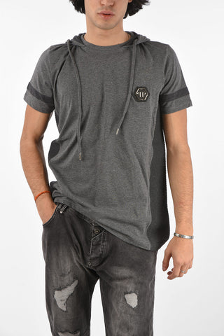 HOMME short sleeve SS BOOM sweatshirt with hood