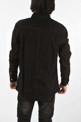 camicia FOLLOW ME in denim con taschini