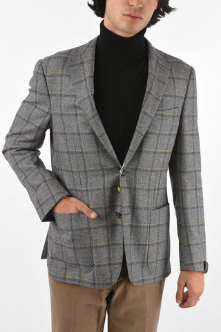 Virgin Wool Tartan GATE Blazer