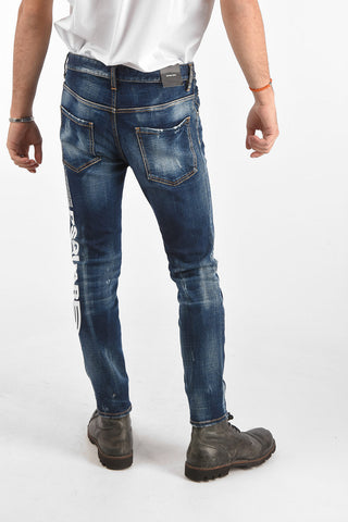 15cm vintage effect printed SKATER jeans