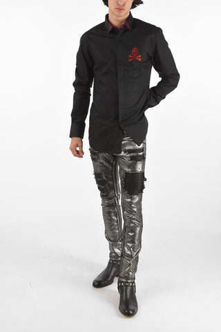 HOMME hidden closure Diamond Cut LS ANSELM shirt