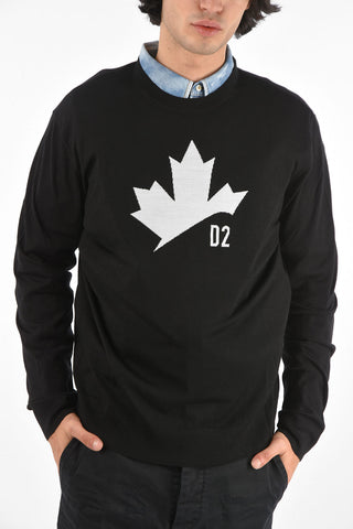 virgin wool crew-neck sweatshirt
