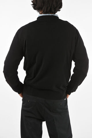 virgin wool crew-neck sweatshirt