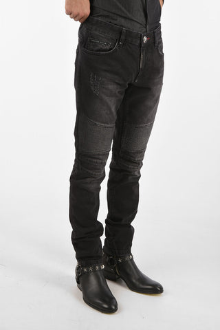 jeans SOME NIGHTS biker straight cut 15cm