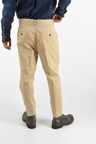 Pantaloni in cotone con elastico in vita