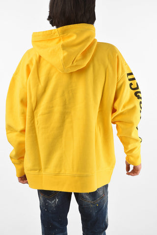 printed SLOUCH FIT sweatshirt with hood