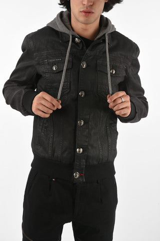 HOMME Denim LIKE THIS Jacket WITH REMOVABLE HOOD