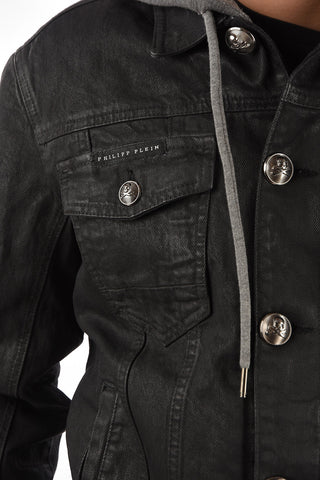 HOMME Denim LIKE THIS Jacket WITH REMOVABLE HOOD