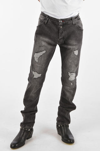 18cm stretch denim FOOL super straight fit jeans