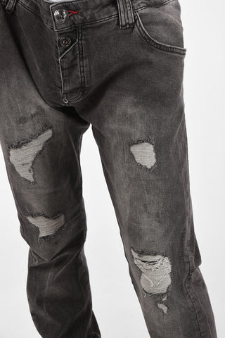 18cm stretch denim FOOL super straight fit jeans