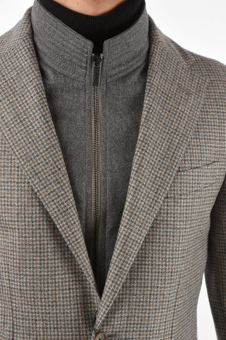 CC COLLECTION Virgin Wool Houndsthooth RESET Blazer