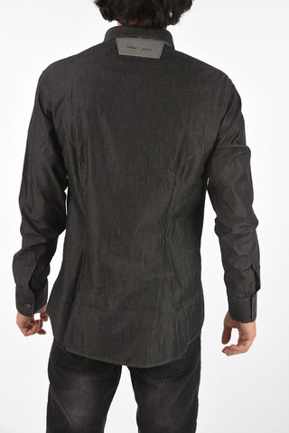HOMME Denim hidden closure FATALITY shirt