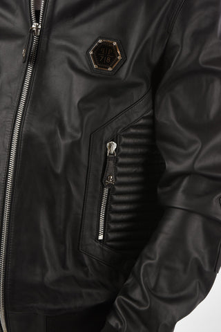 HOMME leather bomber