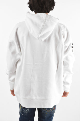 Felpa SLOUCH FIT stampata con cappuccio
