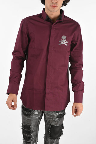 HOMME hidden closure Diamond Cut LS ANSELM shirt