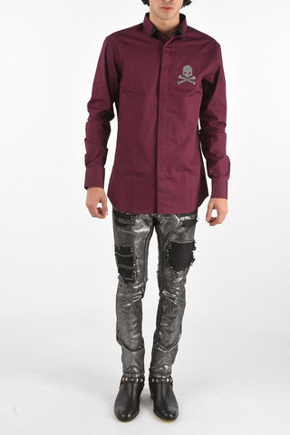 HOMME hidden closure Diamond Cut LS ANSELM shirt