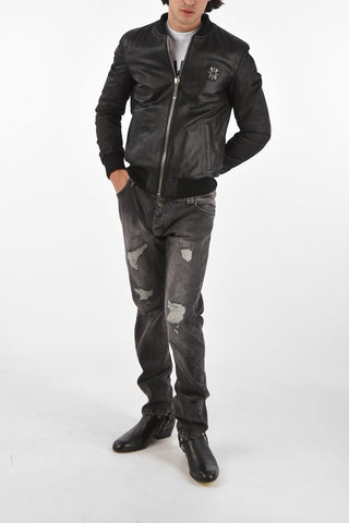 HOMME Bomber PP1978 in pelle