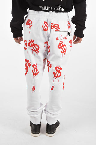 HOMME printed RED MONEY jogger pants