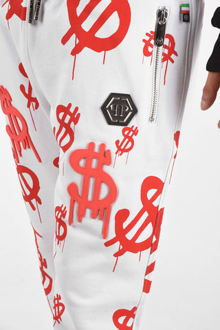 HOMME printed RED MONEY jogger pants
