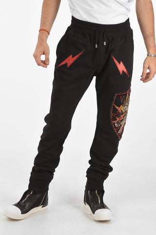 HOMME pantalone jogger BANG TIGER con strass