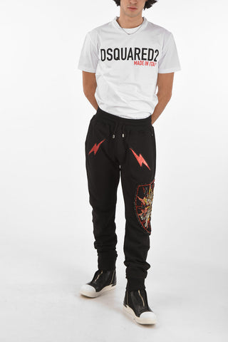 HOMME pantalone jogger BANG TIGER con strass