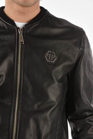 HOMME bomber in pelle