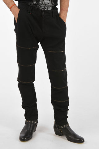 faux leather chinos pants
