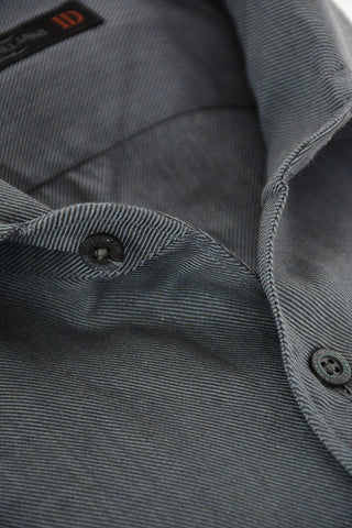 ID Camicia Twill in Cotone e Cashmere con Taschino