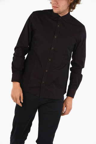 ID Camicia in Cotone Popeline con Logo Ricamato