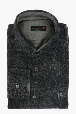 ID Camicia in Cotone Popeline con Logo Ricamato