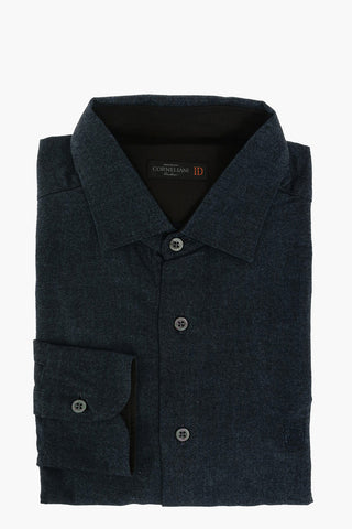 ID Twill Cotton Shirt with Embroidered Logo