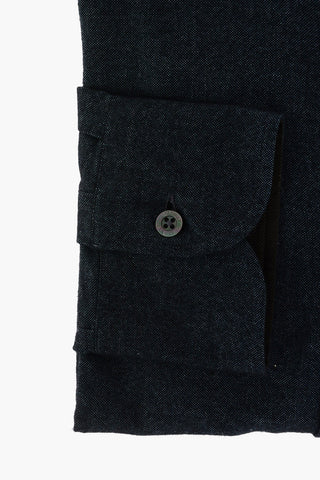 ID Twill Cotton Shirt with Embroidered Logo
