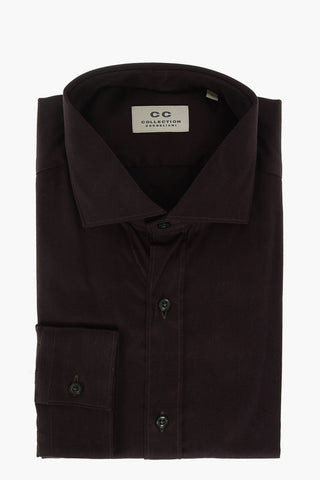 CC COLLECTION Camicia in Cotone Oxford con Collo Francese