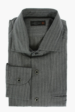 ID Twil Cotton Shirt with Standard Collar