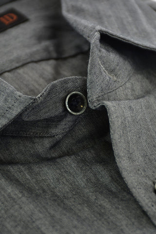 ID Twil Cotton Shirt with Standard Collar