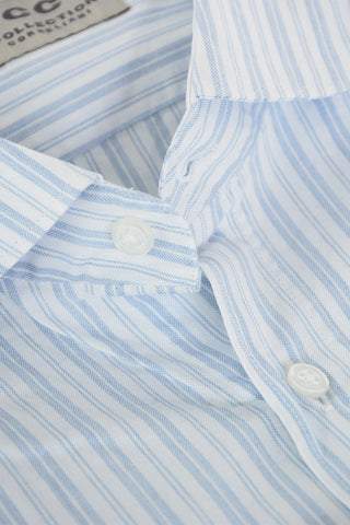 CC COLLECTION Camicia Gessata in Cotone Popeline