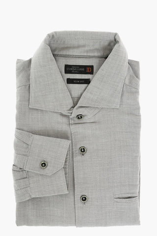 ID Twill Cotton Shirt with Breast-pocket