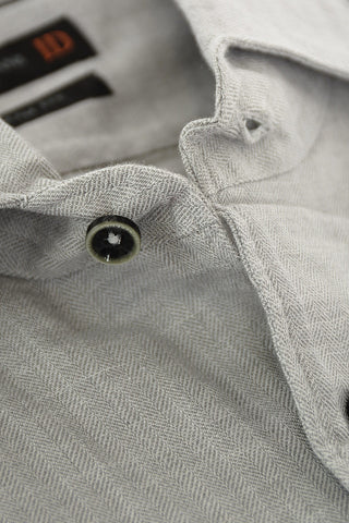 ID Twill Cotton Shirt with Breast-pocket