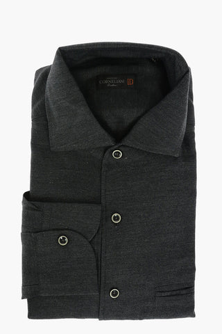 ID Twill Cotton Shirt with Breast-pocket