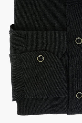 ID Twill Cotton Shirt with Breast-pocket