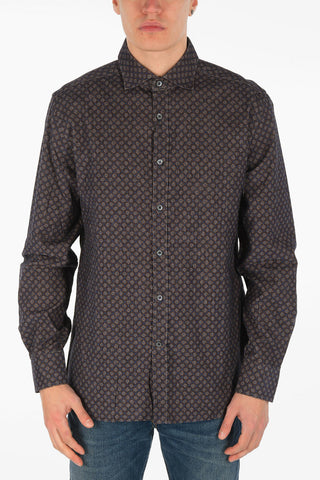 ID Corduroy Shirt with Diaper Motif
