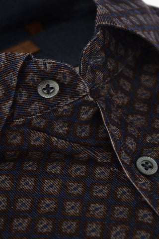 ID Corduroy Shirt with Diaper Motif