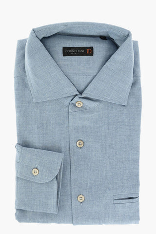 ID Popeline Cotton Shirt with Breast-pocket